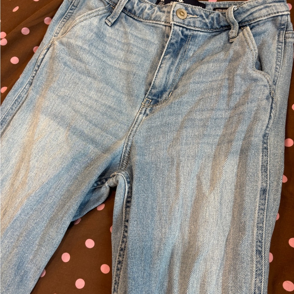 Hollister Light Blue Straight Leg Jeans